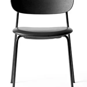 Audo Copenhagen Co gestoffeerde eetkamerstoel - Black - Dakar 0842 Bestel Nu