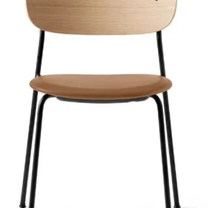 Audo Copenhagen Co gestoffeerde eetkamerstoel - Natural Oak-Dakar 0250 Betaalbaar