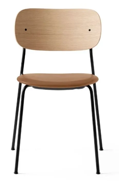 Audo Copenhagen Co gestoffeerde eetkamerstoel - Natural Oak-Dakar 0250 Betaalbaar