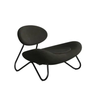Gecertificeerd WOUD Meadow lounge stoel-Nara-Black Painted steel