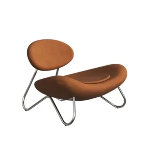 WOUD Meadow lounge stoel-Envy-Chrome-plated steel Snelle Levering