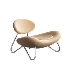 Actieprijs WOUD Meadow lounge stoel-Duet-Brushed stainless steel
