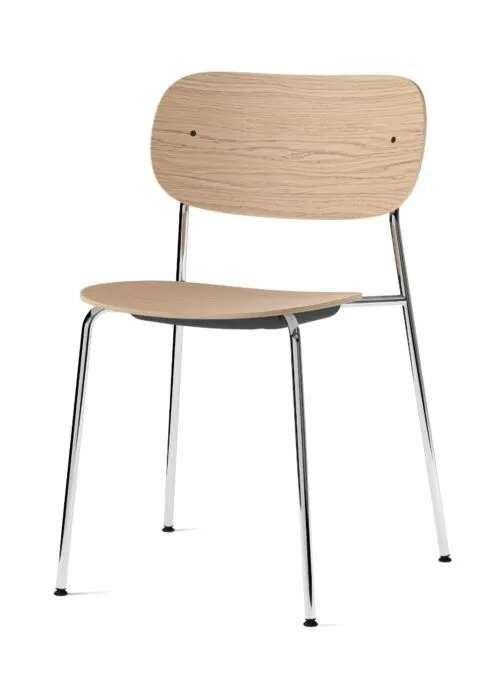 Bestseller Audo Copenhagen Co eetkamerstoel - Chrome-Natural Oak