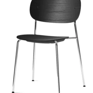 Audo Copenhagen Co eetkamerstoel - Chrome-Black Oak Actieprijs