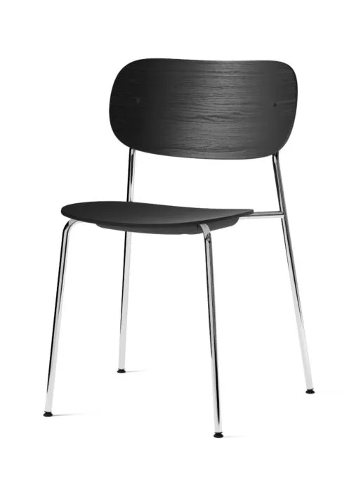 Audo Copenhagen Co eetkamerstoel - Chrome-Black Oak Actieprijs