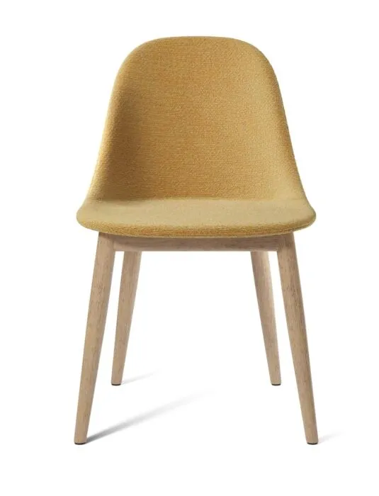 Dagaanbieding Audo Copenhagen Harbour Side gestoffeerde eetkamerstoel - Natural Oak-Moss 0022