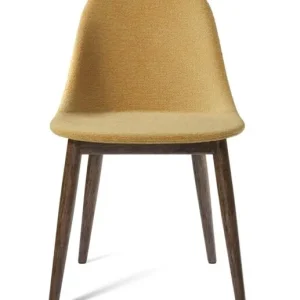 Shop Nu Audo Copenhagen Harbour Side gestoffeerde eetkamerstoel - Dark Stained Oak-Moss 0022