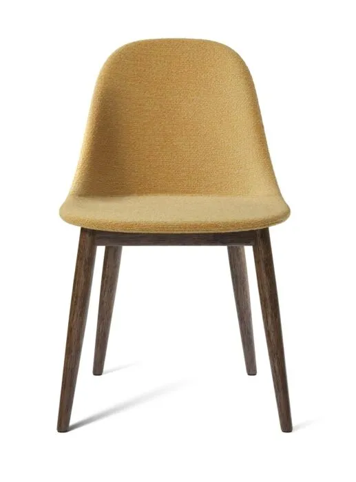 Shop Nu Audo Copenhagen Harbour Side gestoffeerde eetkamerstoel - Dark Stained Oak-Moss 0022