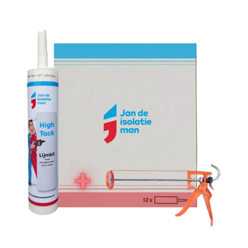 Dagaanbieding High Tack Wit van JDI 290 ML Set 12x + Kitpistool