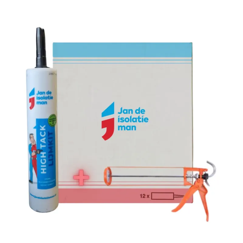 High Tack Black van JDI 290 ML Set 12x + Kitpistool Lage Prijs
