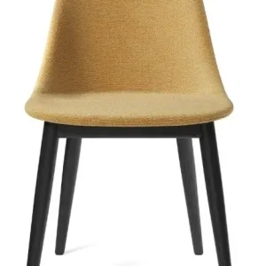 Audo Copenhagen Harbour Side gestoffeerde eetkamerstoel - Black Oak-Moss 0022 Weekendaanbieding