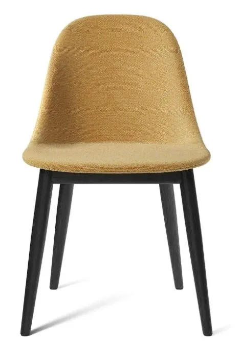 Audo Copenhagen Harbour Side gestoffeerde eetkamerstoel - Black Oak-Moss 0022 Weekendaanbieding
