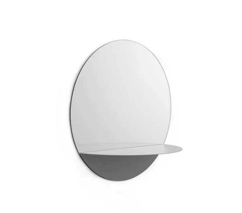 Lage Prijs Normann Copenhagen Horizon spiegel-Grey-Round