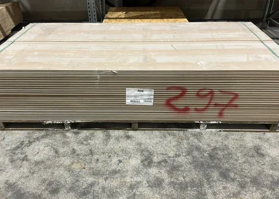 Outletpartij 297 Knauf stucplaat 2400x600x9,5mm RK 96st (=138,24m²) Fabrieksprijs