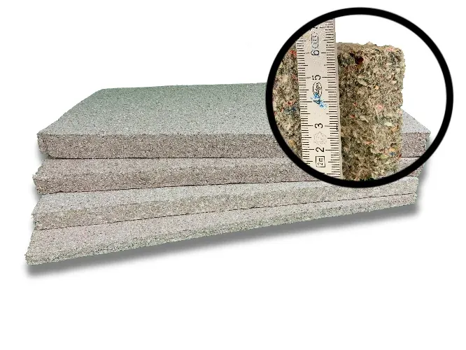 Cyclin cellulose geluidsisolatie 1200x600x60mm Rd 1.58 (=0,72 m²) Uitverkoop