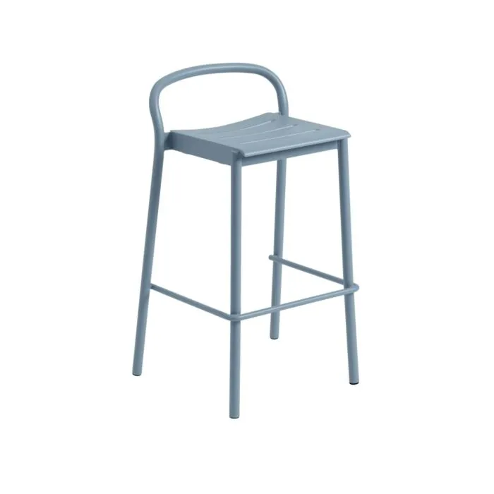 Goedkoop Muuto Linear Steel Bar stoel-75 cm-Pale blue