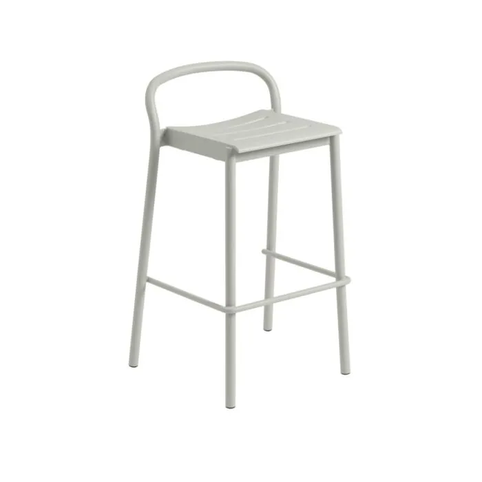 Rechtstreeks Van De Fabrikant Muuto Linear Steel Bar stoel-75 cm-Grey