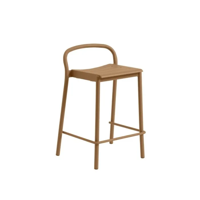 Muuto Linear Steel Bar stoel-65 cm-Burnt Orange Veilige Betaling