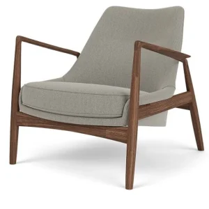 Audo Copenhagen The Seal lounge fauteuil - laag-Re-wool 218-Walnoot Goedkoop