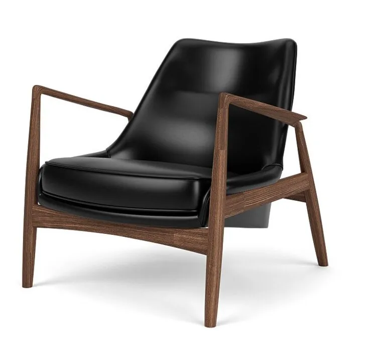 Audo Copenhagen The Seal lounge fauteuil - laag-Dakar 0842-Walnoot Veilige Betaling