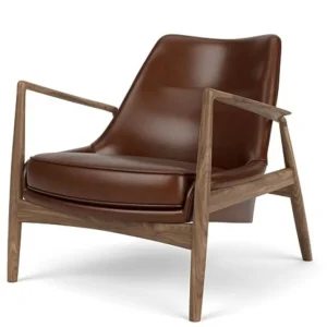 Must-Have Audo Copenhagen The Seal lounge fauteuil - laag-Dakar 0329-Walnoot