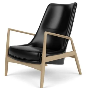Audo Copenhagen The Seal lounge fauteuil - hoog-Dakar 0842-Eiken Betrouwbaar