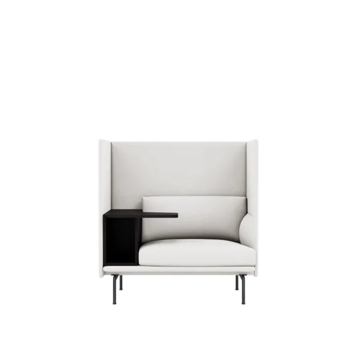 Muuto Outline Highback work 100-Planum III/Black Seizoensaanbieding