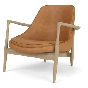 Audo Copenhagen Elizabeth lounge fauteuil-Dunes Cognac 21000-Eiken Rechtstreeks Van De Fabrikant