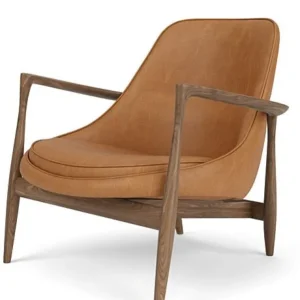 Must-Have Audo Copenhagen Elizabeth lounge fauteuil-Dunes Cognac 21000-Walnoot
