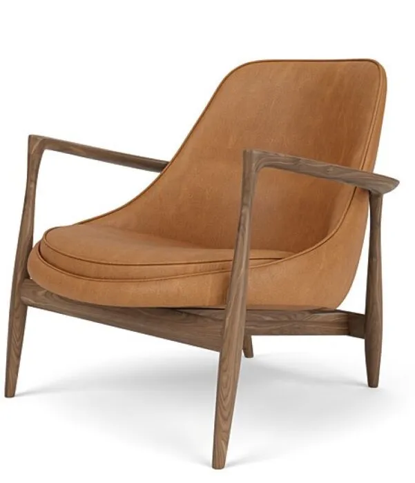 Must-Have Audo Copenhagen Elizabeth lounge fauteuil-Dunes Cognac 21000-Walnoot