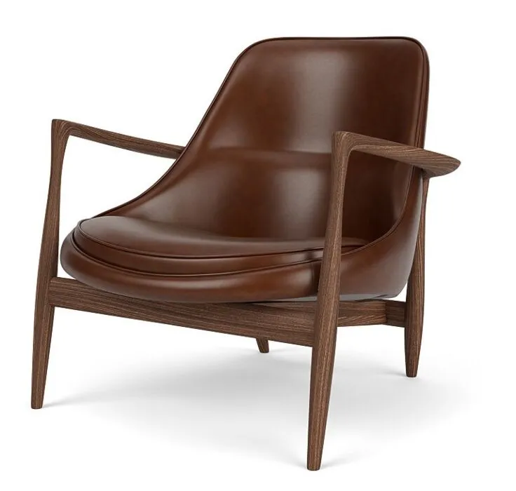 Direct Verzonden Audo Copenhagen Elizabeth lounge fauteuil-Dakar 0329-Walnoot