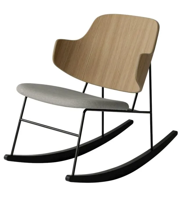 Audo Copenhagen The Penguin Rocking fauteuil - Natural Oak-Re-wool 218 Merkproduct