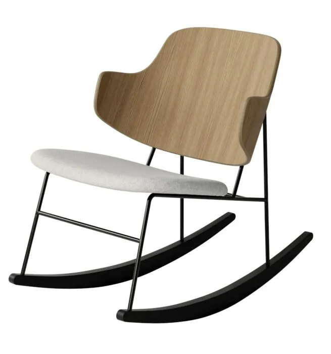 Weekendaanbieding Audo Copenhagen The Penguin Rocking fauteuil - Natural Oak-Hallingdal 65 0110