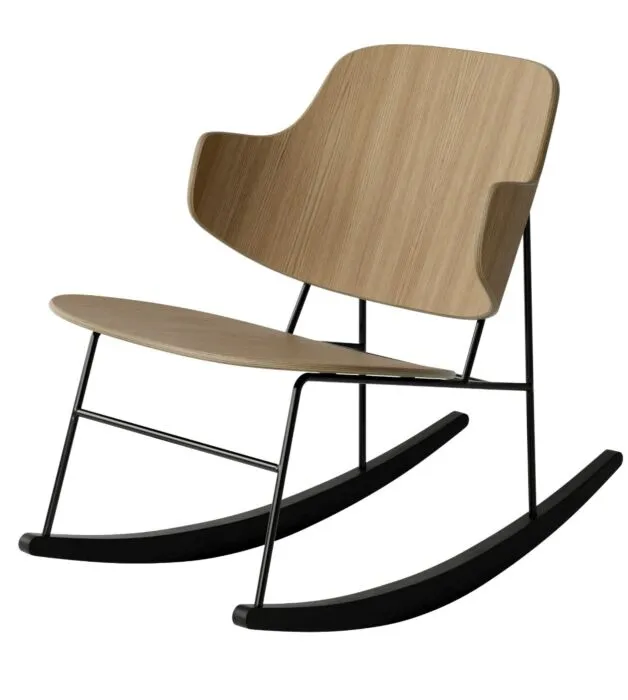 Alleen Vandaag Audo Copenhagen The Penguin Rocking fauteuil - Natural Oak-Oak