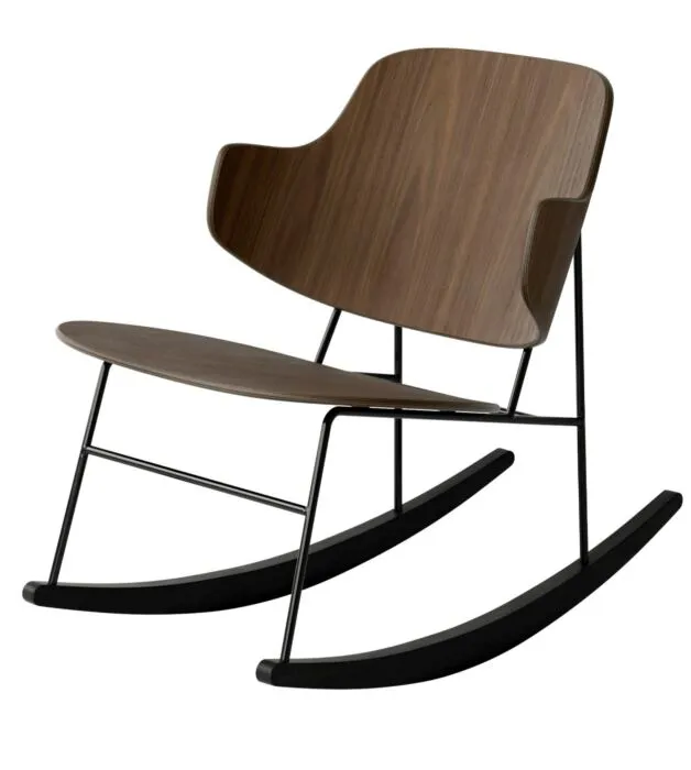 Audo Copenhagen The Penguin Rocking fauteuil - Walnut-Walnut Nu Kopen