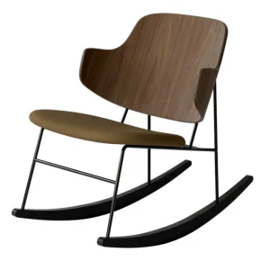 Audo Copenhagen The Penguin Rocking fauteuil - Walnut-Re-wool 448 Alleen Vandaag