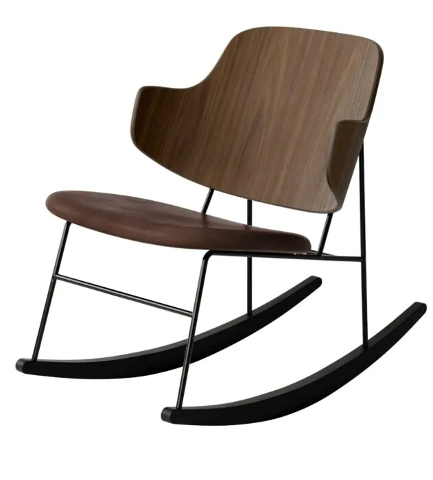 Finale Uitverkoop Audo Copenhagen The Penguin Rocking fauteuil - Walnut-Dakar 0329
