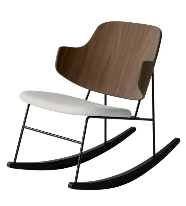 Beperkte Voorraad Audo Copenhagen The Penguin Rocking fauteuil - Walnut-Hallingdal 65 0110