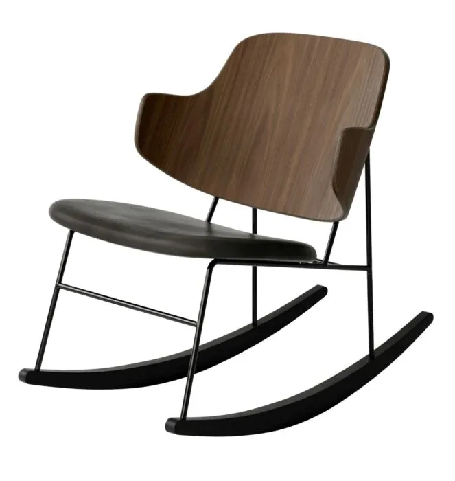 Premium Audo Copenhagen The Penguin Rocking fauteuil - Walnut-Dakar 0842