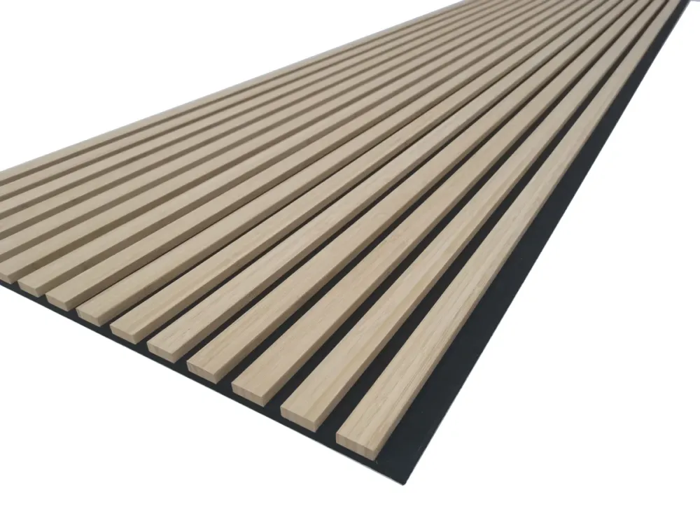 Premium Akoestisch wandpaneel Bamboe Onbehandeld 2700x605x18mm