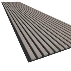Hete Deal Akoestisch wandpaneel Bamboe Grijs 2700x605x18mm