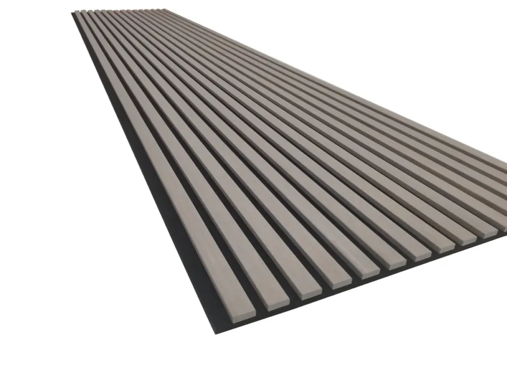 Hete Deal Akoestisch wandpaneel Bamboe Grijs 2700x605x18mm