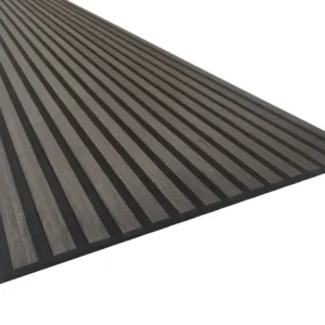 Beperkte Voorraad Akoestisch wandpaneel Bamboe Zwart 2700x605x18mm