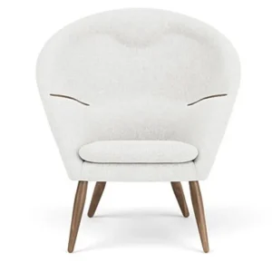 Audo Copenhagen Oda Lounge fauteuil-Walnut-Hallingdal 65 0110 Exclusieve Aanbieding
