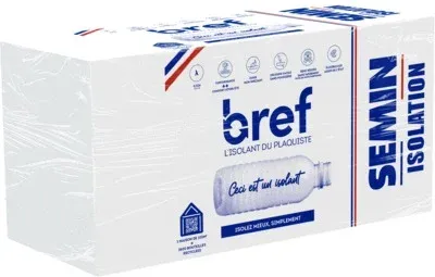 Semin Bref polyesterwolisolatieplaat 1250x600x80mm 8pl/pak Rd 2,35 (=6m²) Seizoensaanbieding