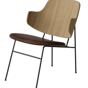 Express Levering Audo Copenhagen The Penguin Lounge fauteuil - Natural Oak-Dakar 0329