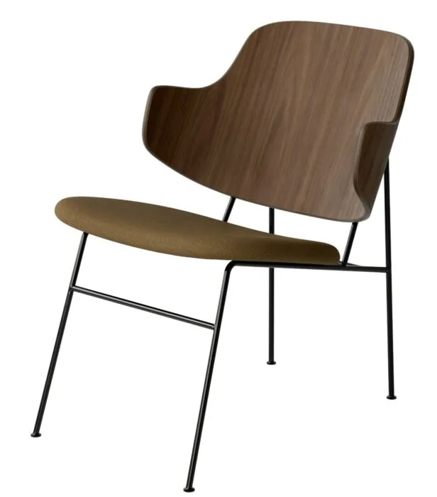 Audo Copenhagen The Penguin Lounge fauteuil - Walnut-Re-wool 448 Beste Prijs