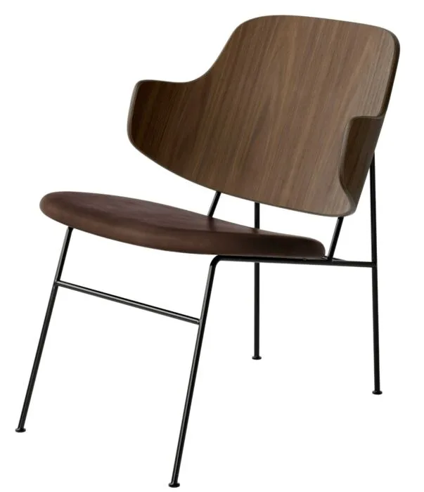 Nu Kopen Audo Copenhagen The Penguin Lounge fauteuil - Walnut-Dakar 0329