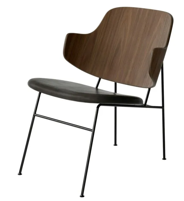 Audo Copenhagen The Penguin Lounge fauteuil - Walnut-Dakar 0842 Beperkt Aanbod