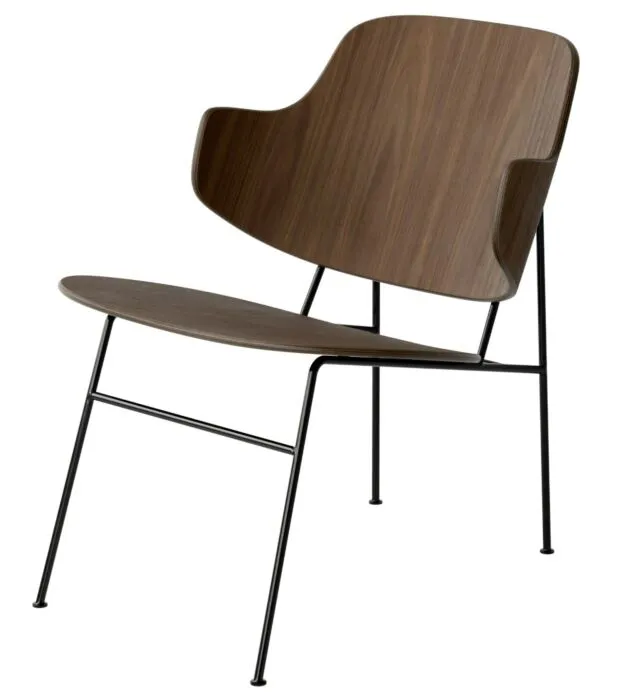 Audo Copenhagen The Penguin Lounge fauteuil - Walnut-Walnut Veilige Betaling